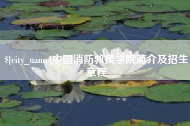 安丘中国消防救援学院简介及招生章程