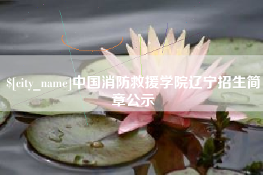 安丘中国消防救援学院辽宁招生简章公示