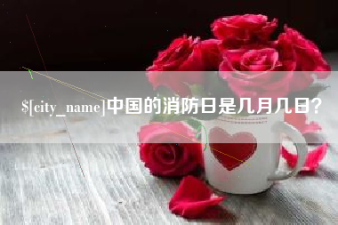 安丘中国的消防日是几月几日？