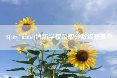 安丘消防学校录取分数线是多少