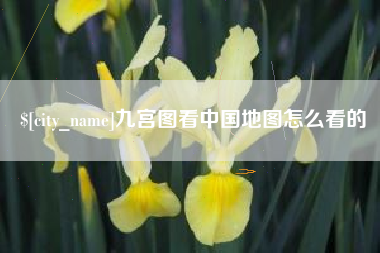 安丘九宫图看中国地图怎么看的
