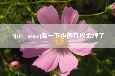 安丘看一下中国几枚金牌了