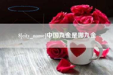 安丘中国九金是哪九金