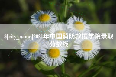 安丘2021年中国消防救援学院录取分数线