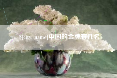 安丘中国的金牌有几名