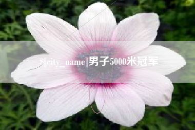安丘男子5000米冠军