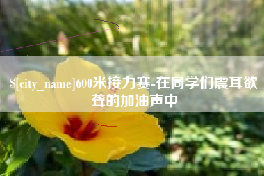 安丘600米接力赛-在同学们震耳欲聋的加油声中