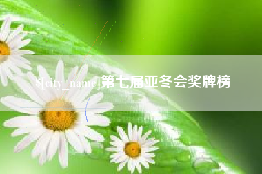 安丘第七届亚冬会奖牌榜