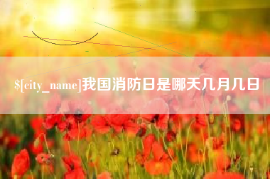 安丘我国消防日是哪天几月几日