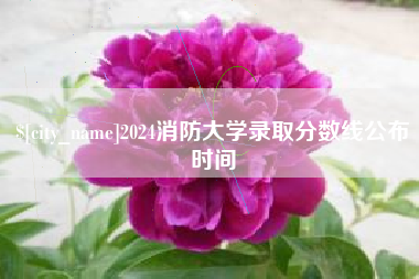 安丘2024消防大学录取分数线公布时间