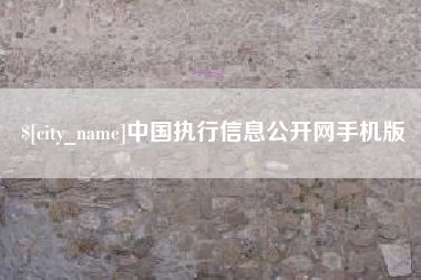 安丘中国执行信息公开网手机版