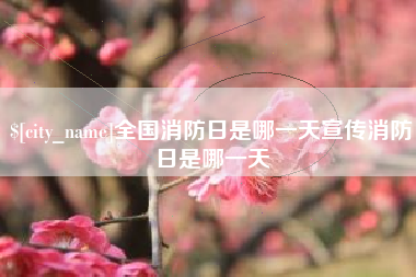 安丘全国消防日是哪一天宣传消防日是哪一天