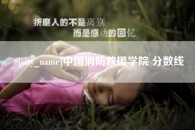 安丘中国消防救援学院 分数线