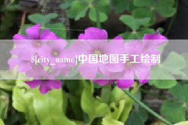 安丘中国地图手工绘制