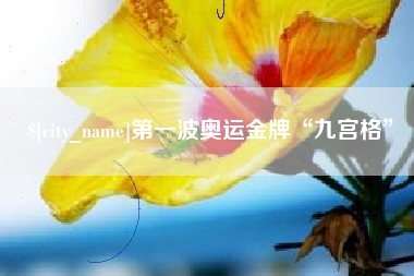 安丘第一波奥运金牌“九宫格”