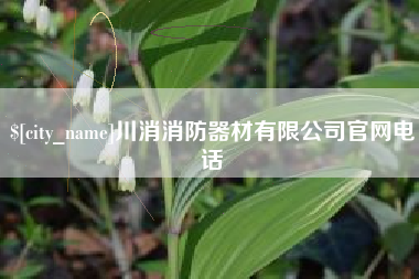 安丘川消消防器材有限公司官网电话