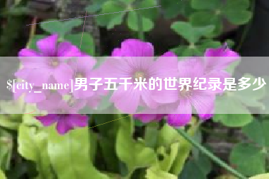 安丘男子五千米的世界纪录是多少