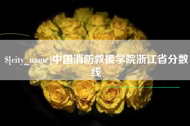 安丘中国消防救援学院浙江省分数线