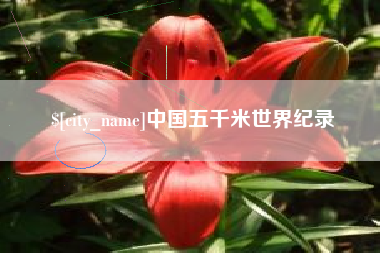 安丘中国五千米世界纪录
