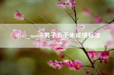 安丘男子五千米成绩标准