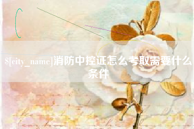 安丘消防中控证怎么考取需要什么条件