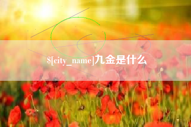 安丘九金是什么