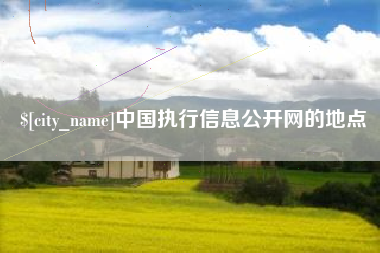 安丘中国执行信息公开网的地点