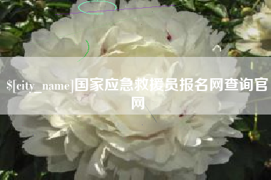 安丘国家应急救援员报名网查询官网