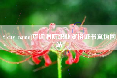 安丘查询消防职业资格证书真伪网站