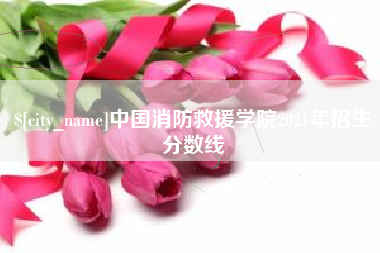 安丘中国消防救援学院2021年招生分数线