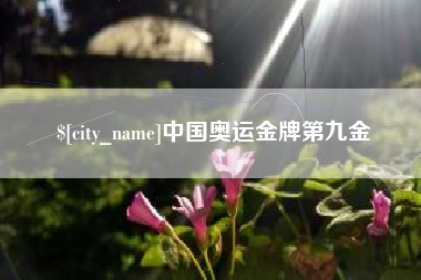 安丘中国奥运金牌第九金