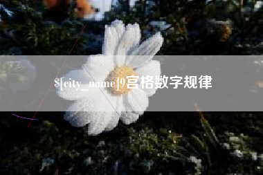 安丘9宫格数字规律