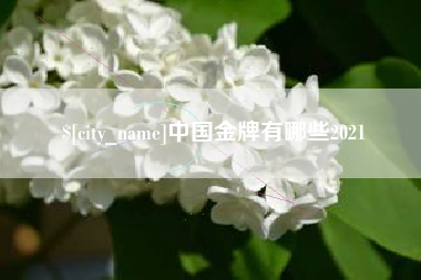 安丘中国金牌有哪些2021