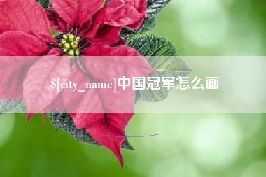 安丘中国冠军怎么画